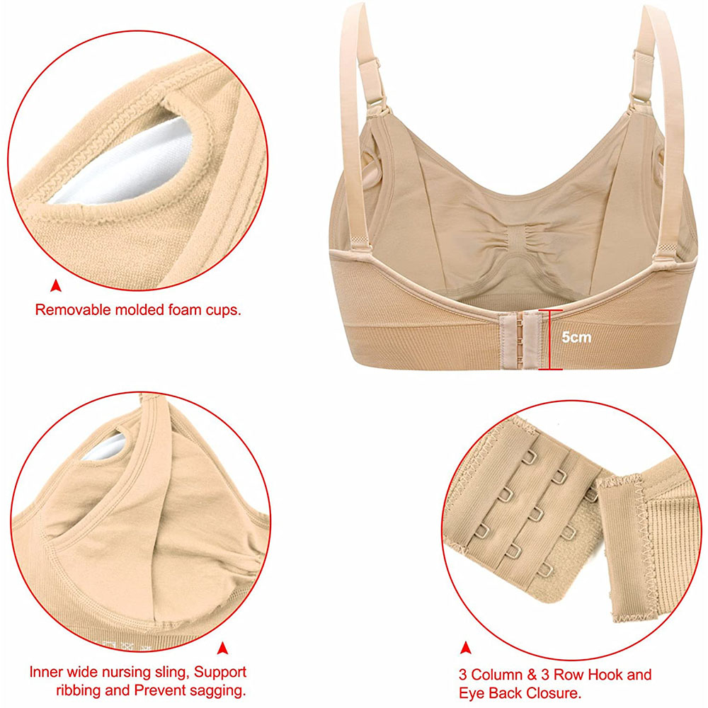 المرأة الأمومة حمالة صدر للرضا - مراجعة Nursing Bra Clip وسعره