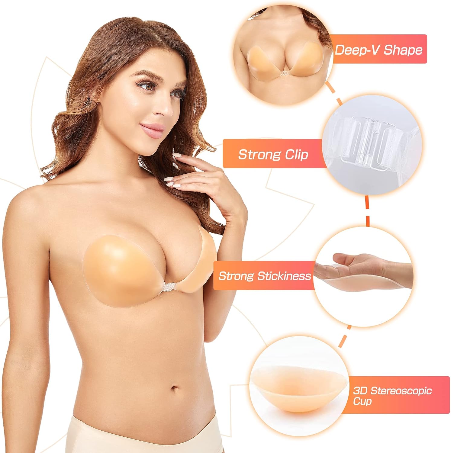 حمالة صدر سيليكونية صلبة بدون  - مراجعة Strapless Bra Adhesive وسعره