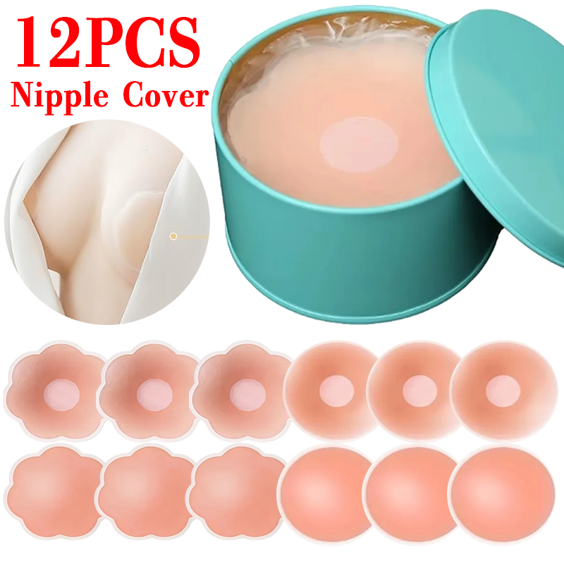 6/12 قطعة غطاء حلمة الثدي اللا - مراجعة Strapless Bra Adhesive وسعره