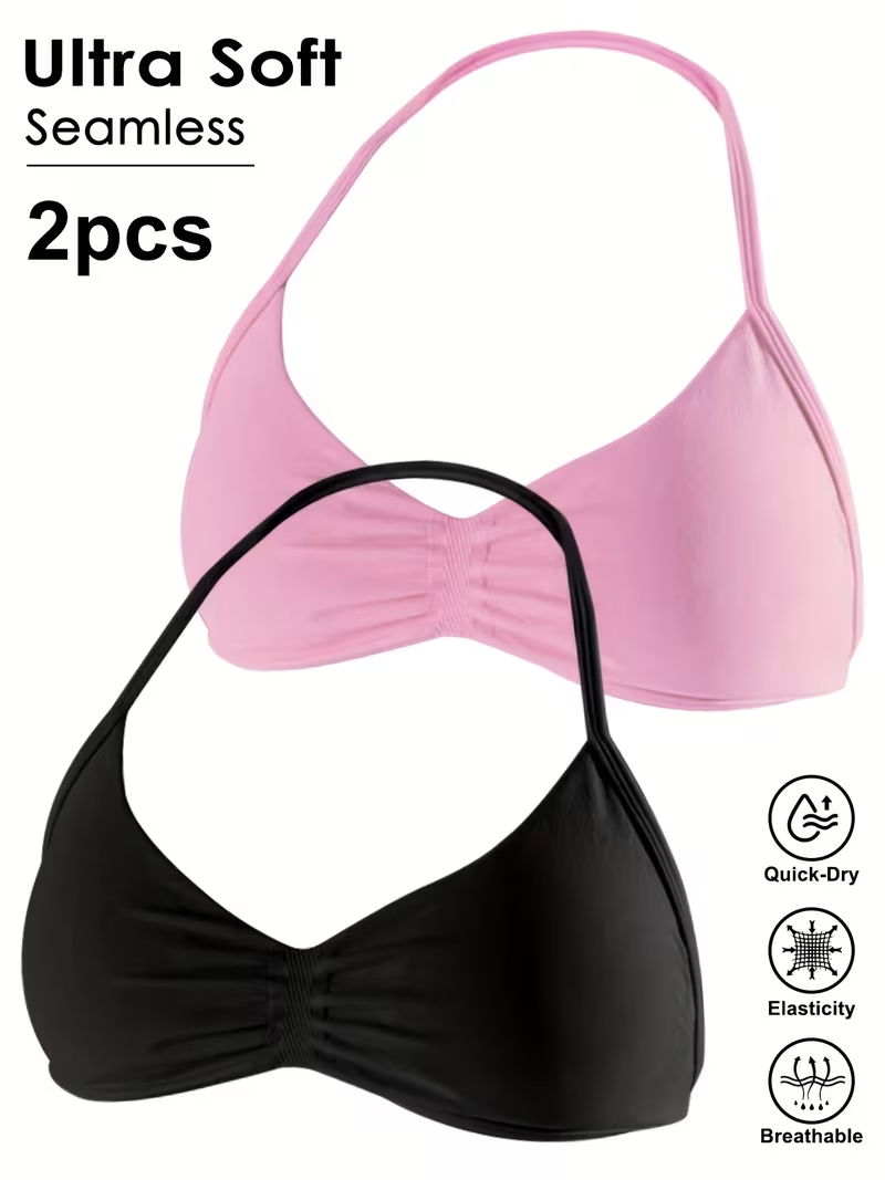 قطعتان من توبات رياضية نسائية  - مراجعة Minimizer Bra Women وسعره